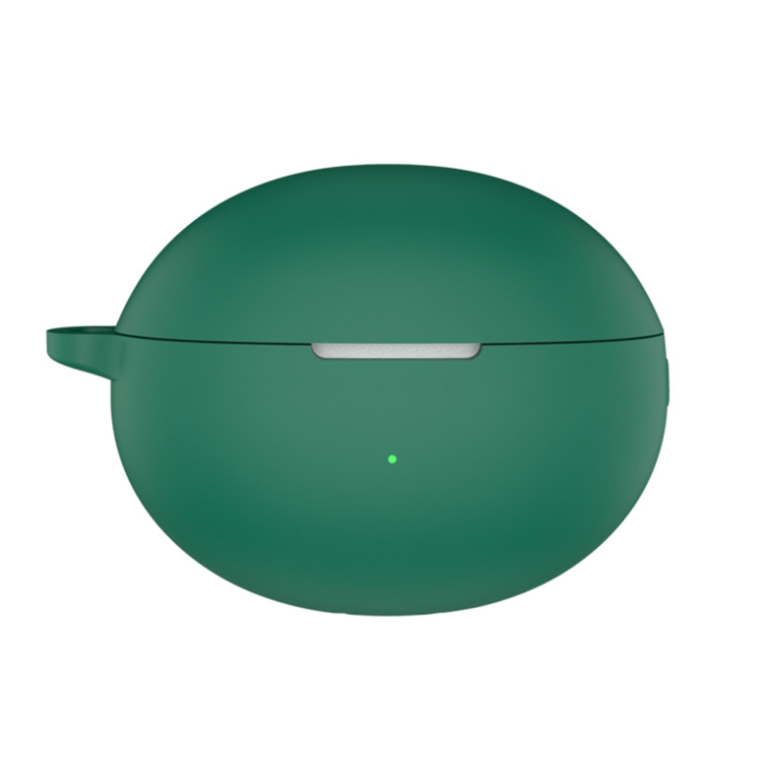 Силіконовий чохол для навушників Huawei Freebuds 6i | чохол + карабін | зелений