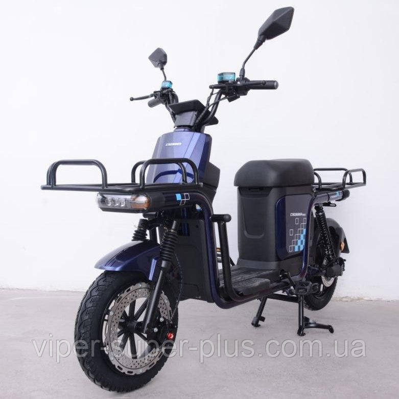 Електроскутер Велоскутер Crosser MAX Кроссер 800 Вт, 72V/20AH, Колесо Ø-12, Новий, Синій
