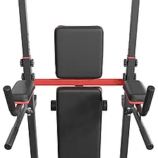 Підлогова стійка Турнік-Бруси-Пресс 3в1 з лавкою Hop-Sport HS-2015K, фото 4