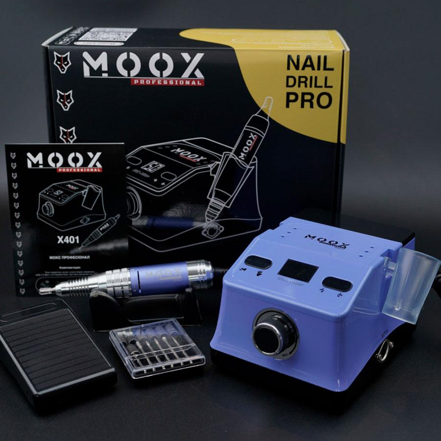 Фрезер для манікюру та педикюру Moox X401, 50 000 об/хв (фіолетовий)