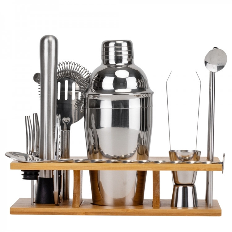 Набір барного інвентарю для приготування коктейлів з 13 предметів, фото 1