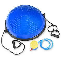 Балансувальна напівсфера для фітнесу Gymtek Bosu 58см з еспандерами + насос