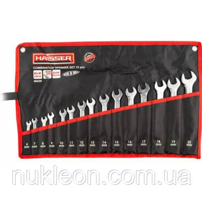 Популярний! Ключ HAISSER 15шт.CRV Cold Stamped 48429 (97387) - Краща якість тільки на Nukleon.com.ua