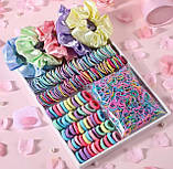 Набір резинок для волосся для дівчинки в подарунковій упаковці 2155 шт 2 кольори, фото 4