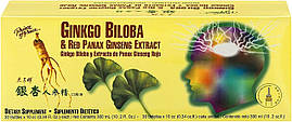 Prince of Peace Ginkgo Biloba & Red Panax Ginseng Extract 30 Bottles x 10 ml