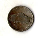 США 5 центів, 1943 рік Джефферсон Нікель срібло мон.двір Р №1115, фото 3
