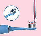 Зубна щітка дитяча на батарейках, 3 насадки 6 кольорів, фото 4