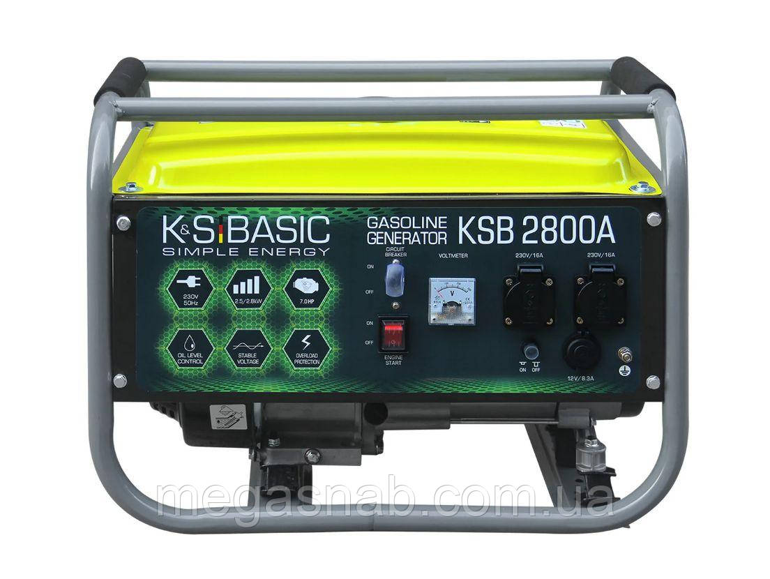 Генератор бензин 2,5 кВт KONNER & SOHNEN BASIC KS 2800A, фото 1