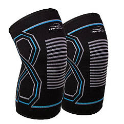 Наколінники спортивні PowerPlay PP-4099 Knee SupportЧорно/Сині L/XL (пара)