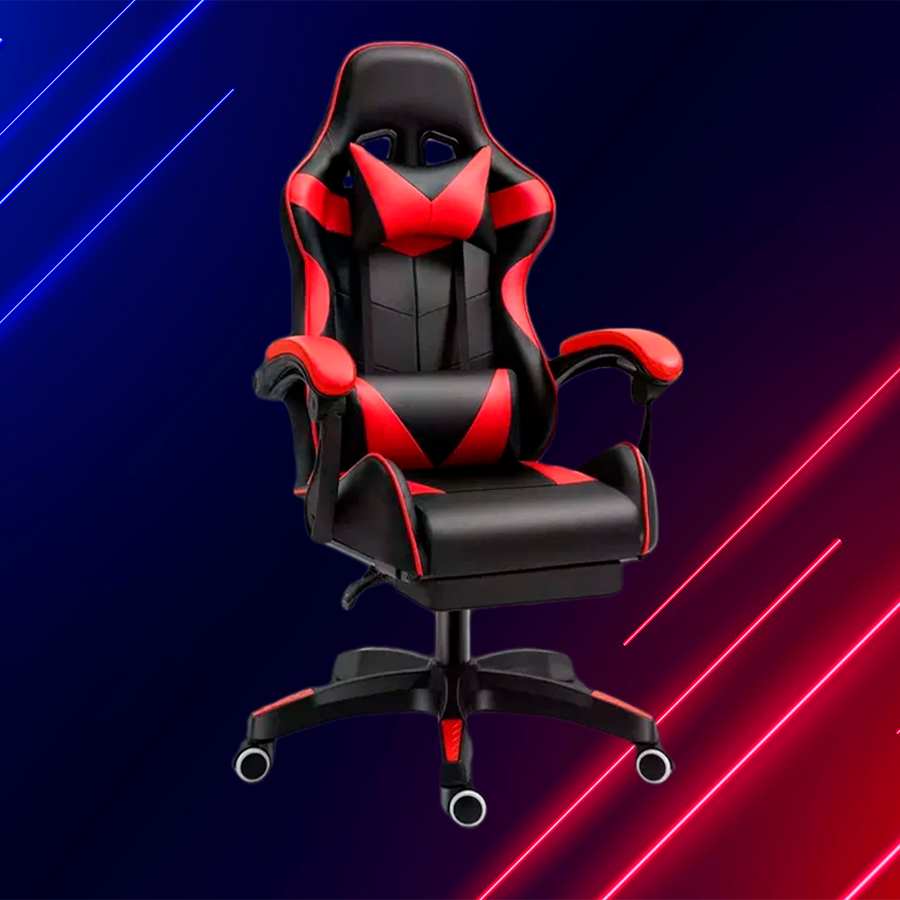 Геймерське Крісло з Підставкою для Ніг Prestige GT Червоне