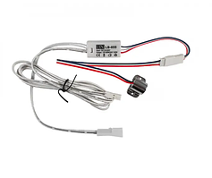 Сенсорний вимикач для дзеркал та меблів Biom LB-055, IR сенсор 1*65W, dimmer, DC12-24V