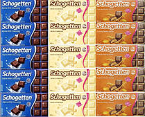 Шоколад Schogetten 3 види Mix Шогеттен Мікс 120 штук (ящик) Німеччина