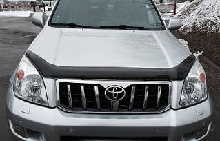 Мухобойка,дефлектор капота Toyota Land Cruiser Prado 120 2002-2009 (Sim)