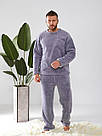 МАХРОВА ЧОЛОВІЧА Піжама Домашній костюм до 62 розміру TEVI 5239, фото 3