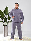 МАХРОВА ЧОЛОВІЧА Піжама Домашній костюм до 62 розміру TEVI 5239, фото 4