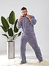МАХРОВА ЧОЛОВІЧА Піжама Домашній костюм до 62 розміру TEVI 5239, фото 5