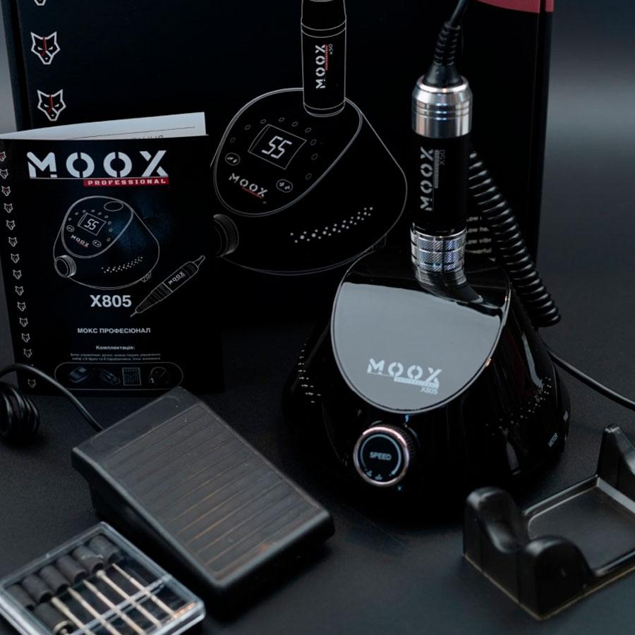 Фрезер для манікюру та педикюру Moox X805, 55 000 об/хв (чорний)