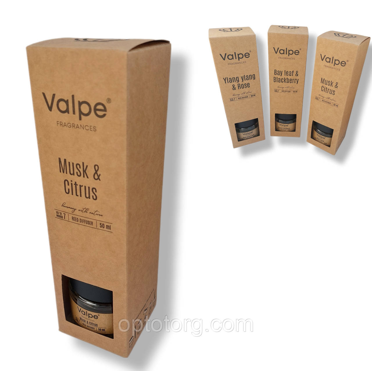 Аромадіфузор Bispol Valpe 50 мл Musk and Citrus, фото 1