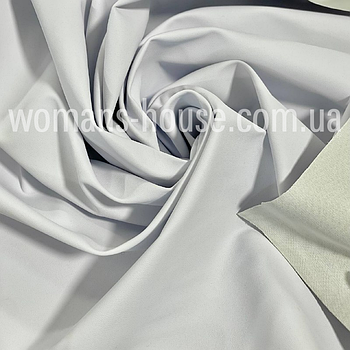 Шкірзам стрейч на трикотажній основі 150 см однотон Білий