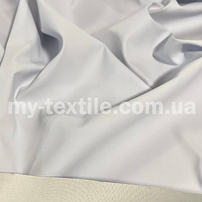 Тканина шкірозамінник на трикотажі стрейч однотонний Білий