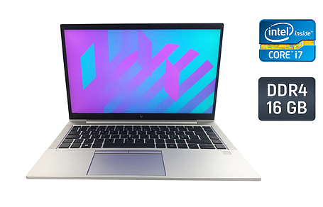 Ультрабук Б-клас HP EliteBook 840 G8/ 14" (1920x1080)/ Core i7-1165G7/ 16 GB RAM/ 480 GB SSD/ Iris Xe, фото 1