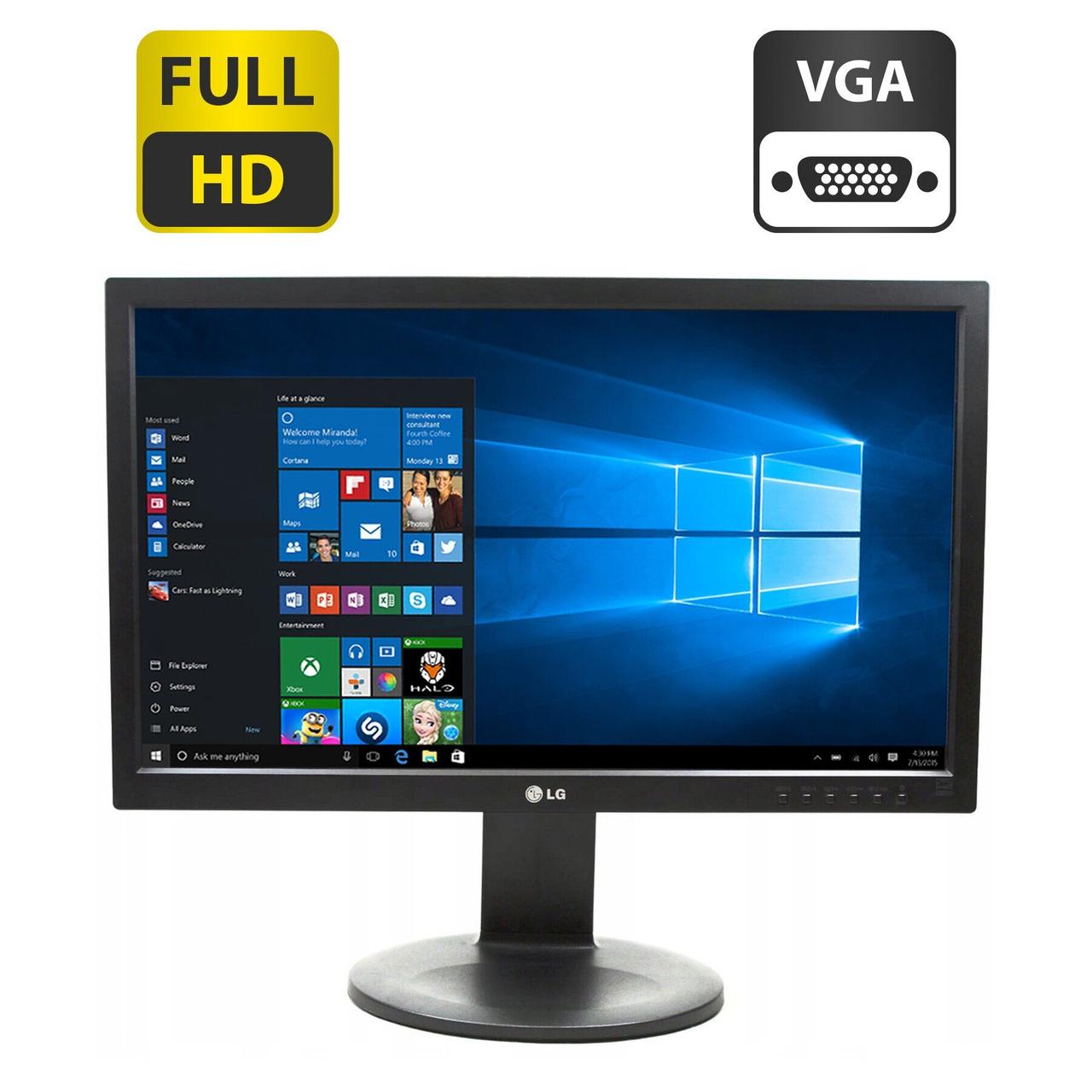 Монітор LG 23MB35PY-B / 23" (1920x1080) IPS / USB-Hub, VGA, DVI, DisplayPort, Audio / Вбудовані колонки 2x 1W / VESA 75x75 +