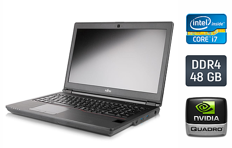 Ноутбук Fujitsu Celsius H780/ 15.6" (1920x1080)/ Core i7-8750H/ 48 GB RAM/ 512 GB SSD/ Quadro P600 4GB, фото 1