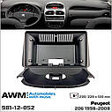 Перехідна рамка AWM Peugeot 206 (981-12-052), фото 6