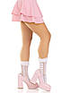Ажурні шкарпетки з рюшами білого кольору Leg Avenue Talla, фото 6
