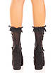 Ажурні шкарпетки з рюшами чорного кольору Leg Avenue Talla, фото 4