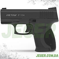 Стартовий сигнальний пістолет Retay P114 Black 9мм, Сигнально шумовий пістолет Retay P114 Black для самооборони