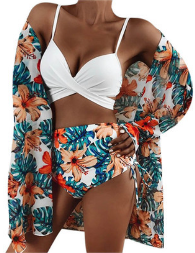 Роздільний купальник із парео, фото 1