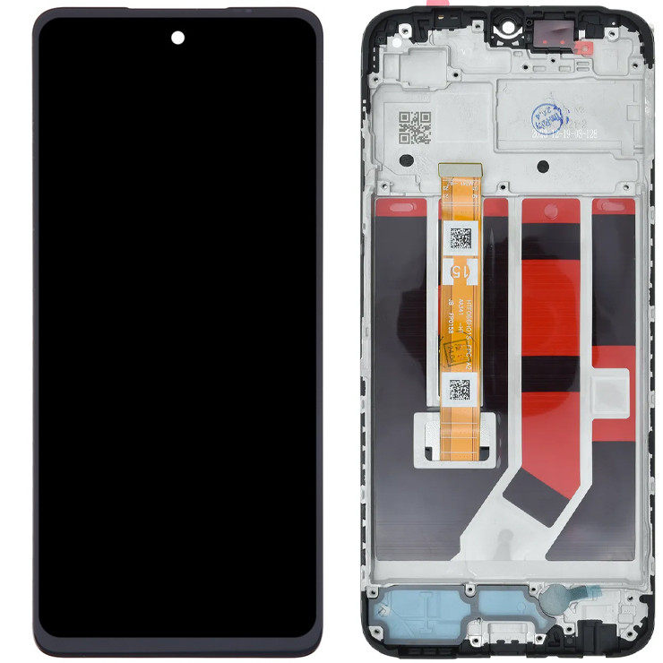 Дисплей OPPO A18 (CPH2591)/A38 (CPH2579)/A59 у зборі із сенсором і рамкою black (оригінал завод)