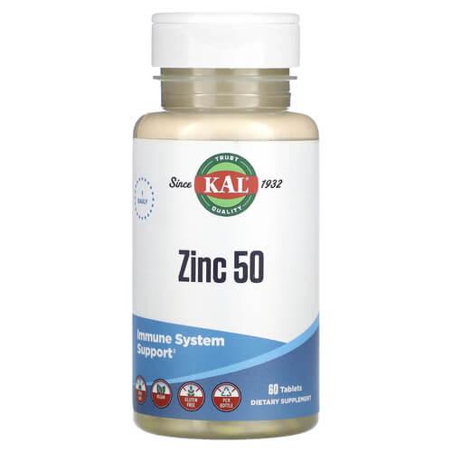 KAL Zinc 50 mg 60 таблеток, фото 1
