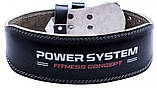 Пояс для важкої атлетики Power System PS-3100 Power шкіряний Black XXL, фото 2