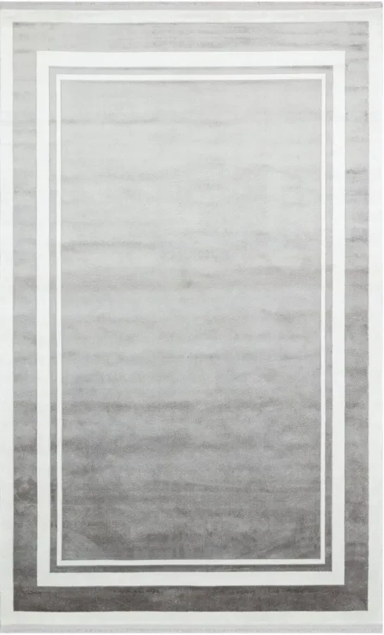 Килим  Baroque BR 02 Grey White  сірий прямокутний 160*230 см, фото 1
