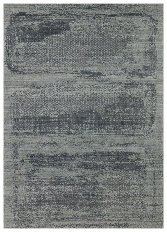 Килим ручної роботи Nirvana Excotic Natural Black сіро-чорний прямокутний 140*200 см