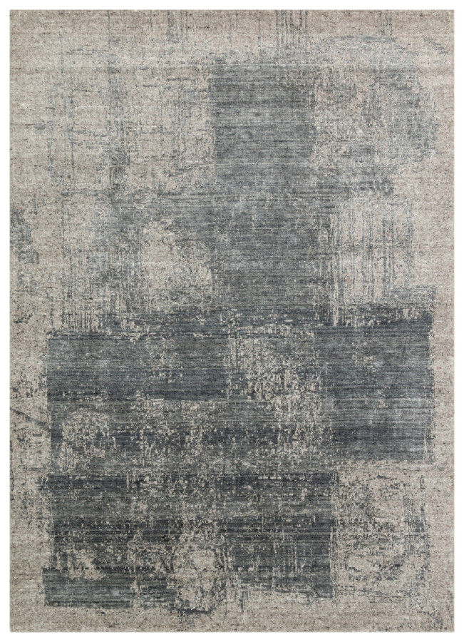 Килим ручної роботи Nirvana Grace Charcoal Dark Grey темно-сірий прямокутний 140*200 см