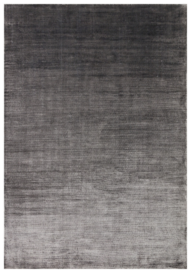 Килим ручної роботи Rayon Charcoal темно-сірий прямокутний 140*200 см