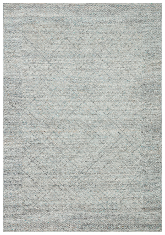 Килим ручної роботи Roxburry Blue сіро-блакитний прямокутний 140*200 см