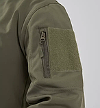 Флісовий польовий костюм теплий Softshell Олива з капюшоном ТМ, фото 3