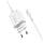 Мережевий зарядний пристрій BOROFONE BA37A Speedy dual port charger(Lightning) White, фото 3