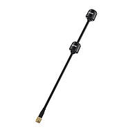 Антена 5.8G LHCP GEPRC Momoda2 DUAL 170+57mm 3.8Dbi, SMA-Male прямий, чорна, для FPV дронів