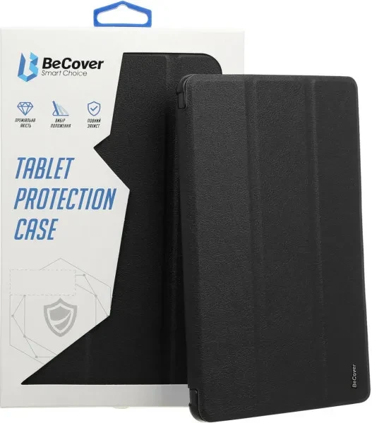 Чохол-книжка для планшета BeCover Ultra Slim Origami Transparent для Apple iPad Pro 12.9 2020/2021/2022 Black з кріпленням