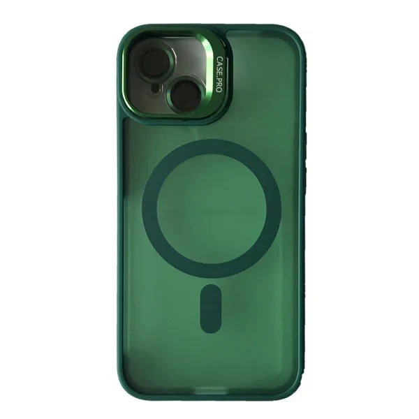 Чохол-накладка Infinity CASE PRO MATTE FORTABLE CAMERA LENS MAGSAFE for iPhone 15 Dark Green