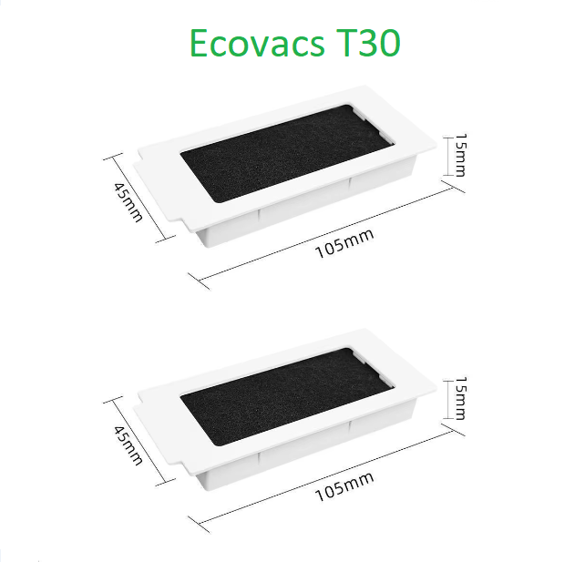 Аксесуари фільтр для робота-пилососа Ecovacs Deebot Ozmo T30 T30 Pro DDX14   2шт