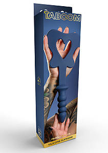 Силіконова шльопанка з тримачем у вигляді анальної пробки Taboom Silicone Supreme, синій