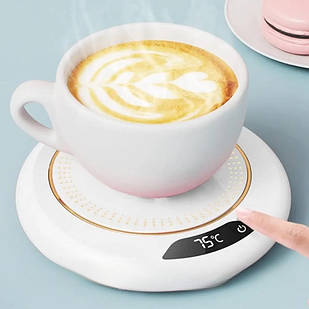 Підставка з підігрівом для чашки Heating Cup Біла