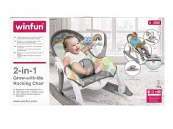 Шезлонг-гойдалка WinFun Grow with me 2 в 1 802000-NI