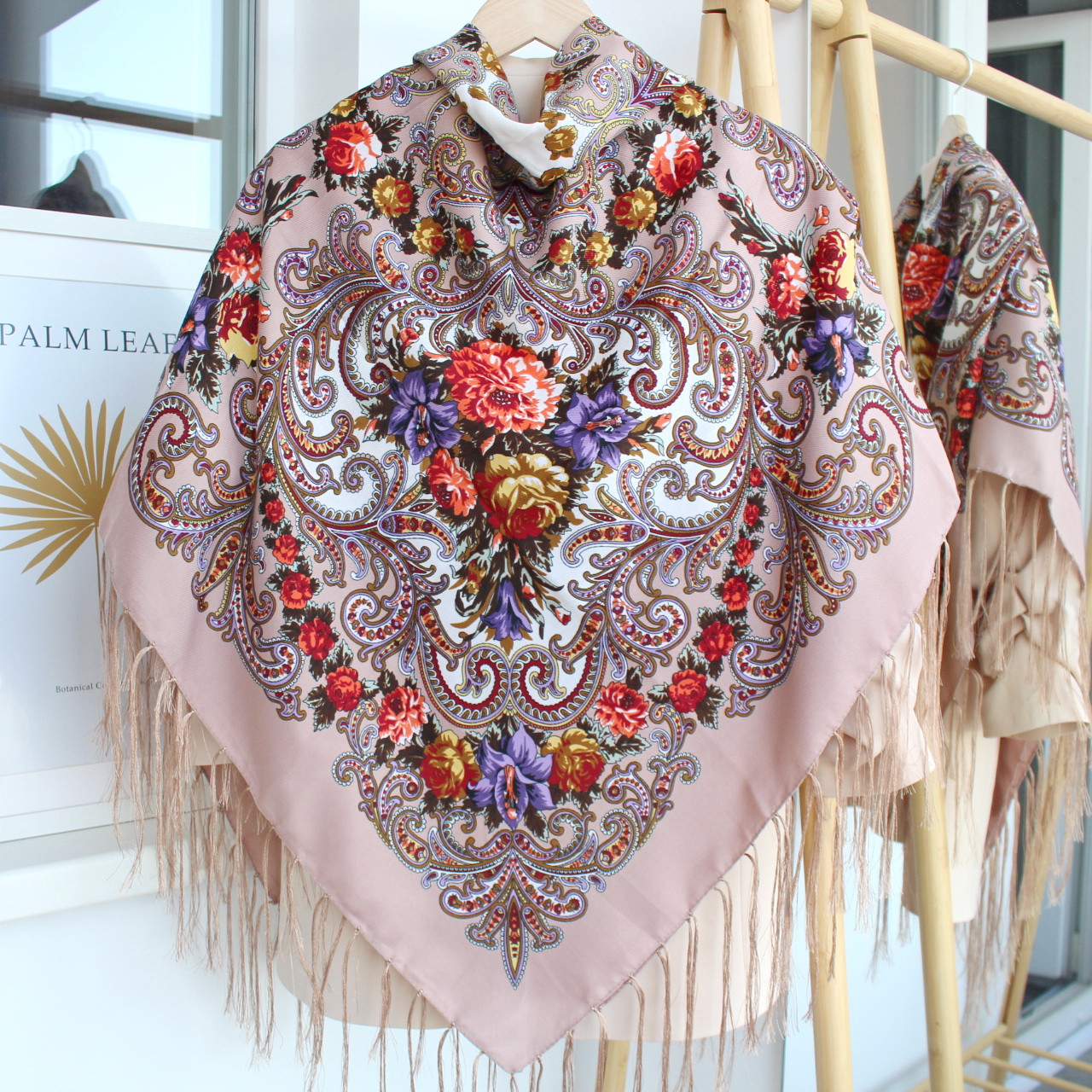 Хустка вовняна народна "Лісова пісня" код 632003, фото 1